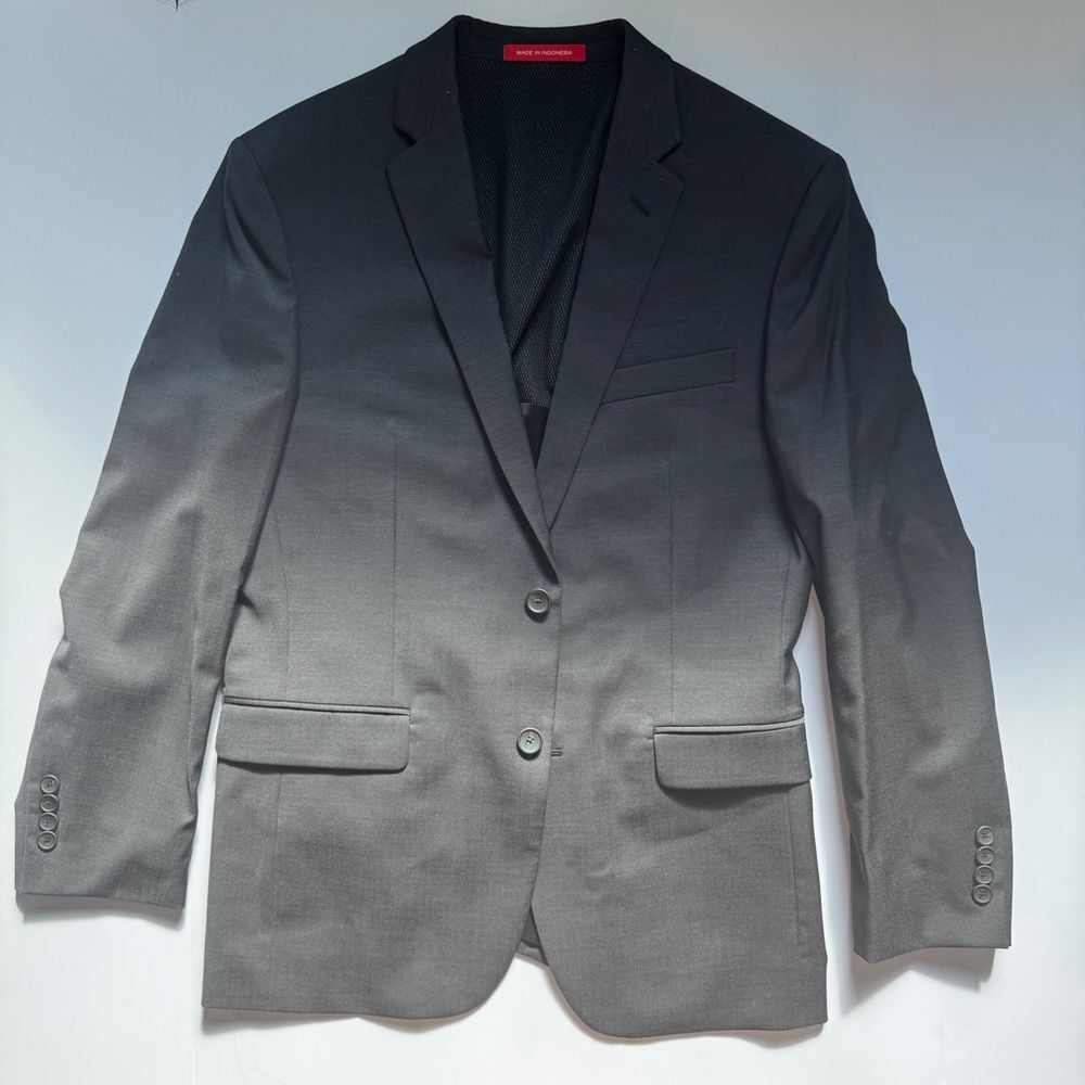 Kenneth Cole Awareness Gray Blazer Awear-Tech Slim Fit Suit Size 34 - Picture 2 of 12